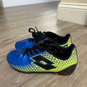 Forza Elite Kids Blue and Yellow Soccer Cleats Size 1Y